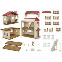 Sylvanian Families groot verlicht landhuis speelkamer 5708 productafbeelding 2