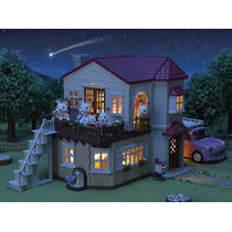 Sylvanian Families groot verlicht landhuis speelkamer 5708 productafbeelding 5