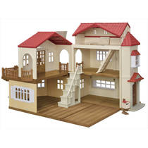 Sylvanian Families groot verlicht landhuis speelkamer 5708 productafbeelding 7
