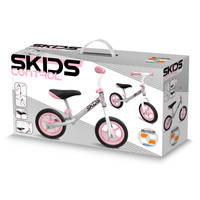 Skids Control loopfiets - 10 inch - grijs/roze Main Image - 2