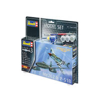 Revell Combat Me262 en P-51B Mustang modelset productafbeelding 4