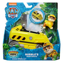 PAW Patrol Jungle Pups Rubble neushoornvoertuig met speelfiguur productafbeelding 2