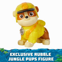 PAW Patrol Jungle Pups Rubble neushoornvoertuig met speelfiguur productafbeelding 4