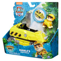 PAW Patrol Jungle Pups Rubble neushoornvoertuig met speelfiguur productafbeelding 3