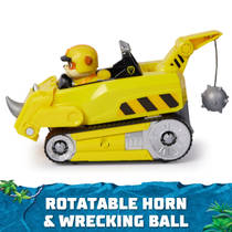 PAW Patrol Jungle Pups Rubble neushoornvoertuig met speelfiguur productafbeelding 5