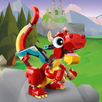 LEGO Creator 3-in-1 rode draak 31145 productafbeelding 5