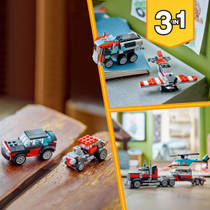 LEGO Creator 3-in-1 truck met helikopter 31146 productafbeelding 9