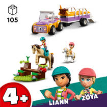 LEGO Friends paard en pony aanhangwagen 42634 productafbeelding 4