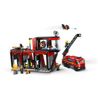 LEGO City brandweerkazerne en brandweerauto 60414 productafbeelding 3