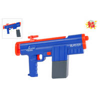 Sun Fun waterpistool elektrisch - 34,5 cm - blauw/oranje productafbeelding 2