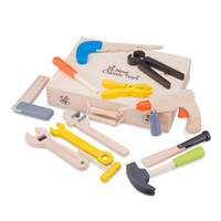 New Classic Toys houten gereedschapskist met 12 onderdelen productafbeelding 2