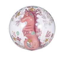 Little Dutch Ocean Dreams 3D strandbal - roze productafbeelding 3