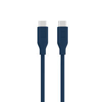 Qware USB-C naar USB-C kabel - blauw productafbeelding 3