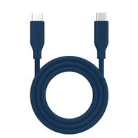 Qware USB-C naar USB-C kabel - blauw productafbeelding 2