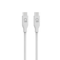 Qware USB-C naar USB-C kabel - wit productafbeelding 3