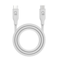 Qware USB-C naar USB-C kabel - wit productafbeelding 2