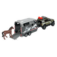Majorette Land Rover Defender met paardentrailer productafbeelding 4