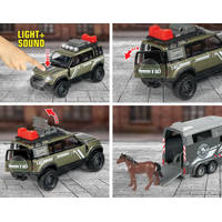 Majorette Land Rover Defender met paardentrailer productafbeelding 6