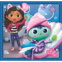 Clementoni Gabby’s Poppenhuis vrienden puzzelset - 3 x 48 stukjes productafbeelding 2