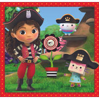 Clementoni Gabby’s Poppenhuis vrienden puzzelset - 3 x 48 stukjes productafbeelding 3