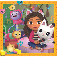 Clementoni Gabby’s Poppenhuis vrienden puzzelset - 3 x 48 stukjes productafbeelding 4