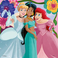Ravensburger puzzel Disney Princess - 3 x 49 stukjes productafbeelding 3