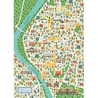 Ravensburger puzzel Kaart van Sevilla - 1000 stukjes productafbeelding 2
