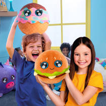 Gear2Play Little Biggies Foodies burger opblaasbare pluchen knuffelbal productafbeelding 6