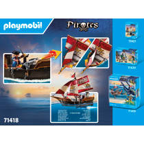 PLAYMOBIL Pirates piratenschip 71418 productafbeelding 9