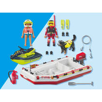 PLAYMOBIL Action Heroes brandweerboot met waterscooter 71464 productafbeelding 6