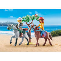 PLAYMOBIL Horses of Waterfall Starter Pack paardrijden naar het strand met Amelia en Ben 71470 productafbeelding 2