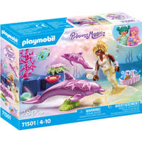 PLAYMOBIL Princess Magic zeemeermin met dolfijnen 71501 productafbeelding 2