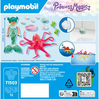 PLAYMOBIL Princess Magic zeemeermin met kleur veranderende octopus 71503 productafbeelding 8