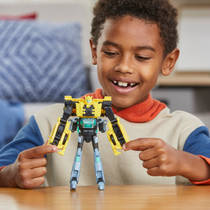 Transformers EarthSpark Cyber Combiner Bumblebee en Mo Malto actiefiguur productafbeelding 9