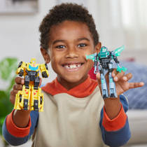 Transformers EarthSpark Cyber Combiner Bumblebee en Mo Malto actiefiguur Main Image - 5