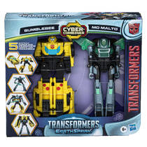 Transformers EarthSpark Cyber Combiner Bumblebee en Mo Malto actiefiguur Main Image - 1