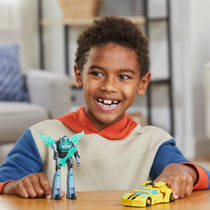 Transformers EarthSpark Cyber Combiner Bumblebee en Mo Malto actiefiguur productafbeelding 7