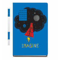LEGO Imagine notitieboek met blauwe gelpen
