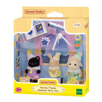 Sylvanian Families Trio peutervriendjes pyjama party productafbeelding 3