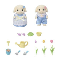 Sylvanian Families tuinierenset bloemen hangoor konijn broer en zus productafbeelding 3
