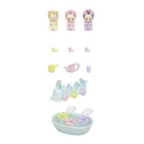 Sylvanian Families drieling baby crème konijn badspeelset 5707 productafbeelding 4