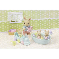Sylvanian Families drieling baby crème konijn badspeelset 5707 productafbeelding 8