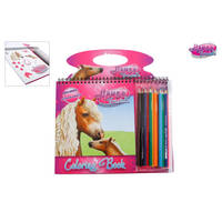 Horse Friends kleurboek + kleurpotloden productafbeelding 2