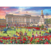 Ravensburger puzzel Happy days koninklijke woningen - 4 x 500 stukjes productafbeelding 3