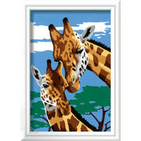 Ravensburger CreArt Schilderen op nummer leuke giraffen productafbeelding 2