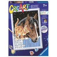 Ravensburger CreArt Schilderen op nummer vrienden in de stal