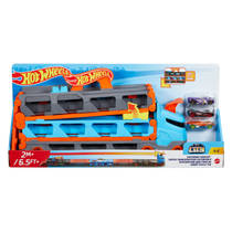 Hot Wheels City racebaanlanceerder + 3 auto's productafbeelding 3