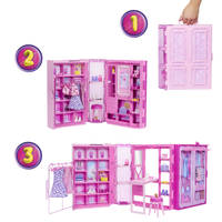 Barbie droomkledingkast met pop productafbeelding 2