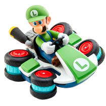Super Mario RC mini kart racer Luigi productafbeelding 3