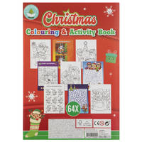 Kerst kleur- en activiteitenboek A4 productafbeelding 2
